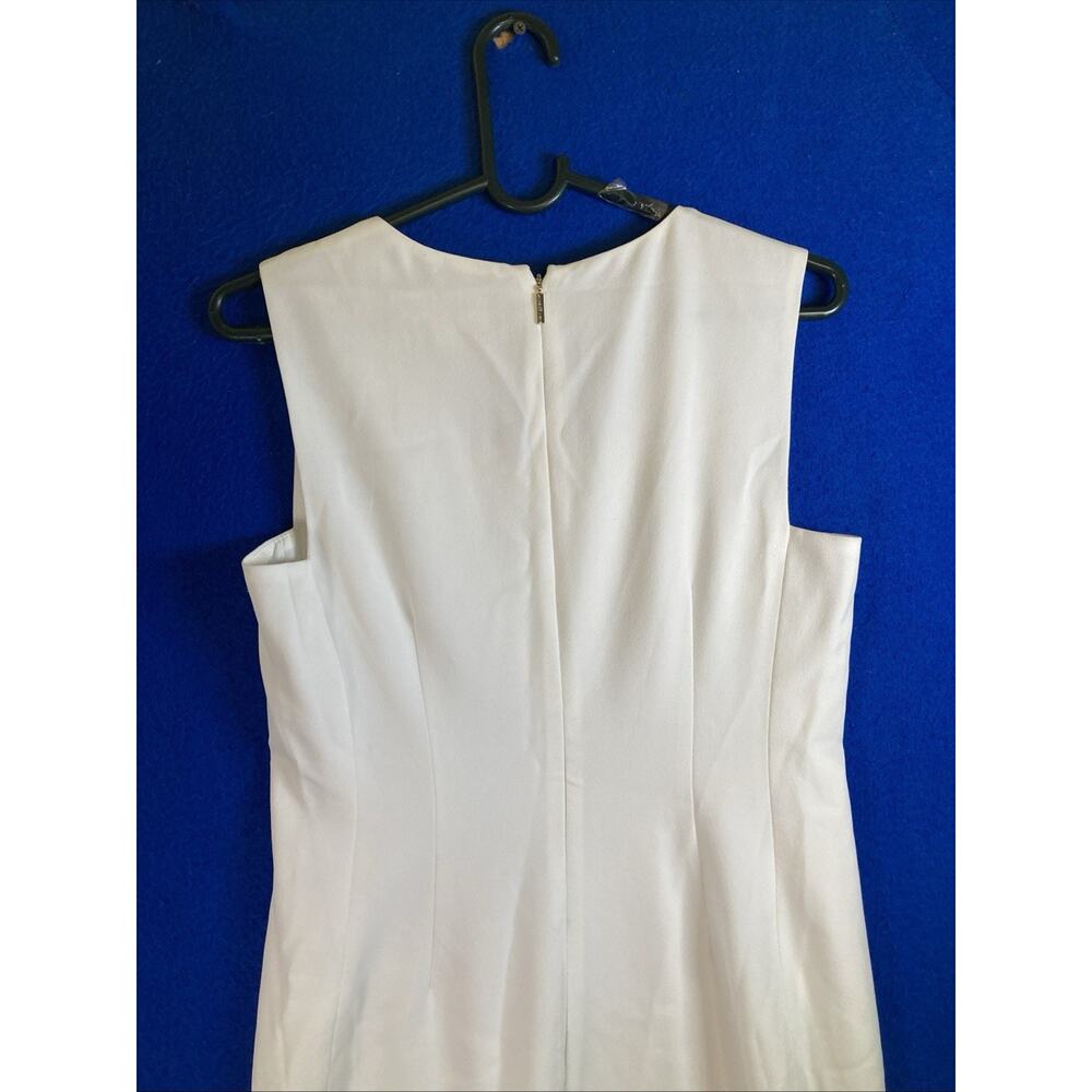 Karl Lagerfeld Paris White Sleeveless Sheath Dress NWT Size 4 - Picture 14 of 16